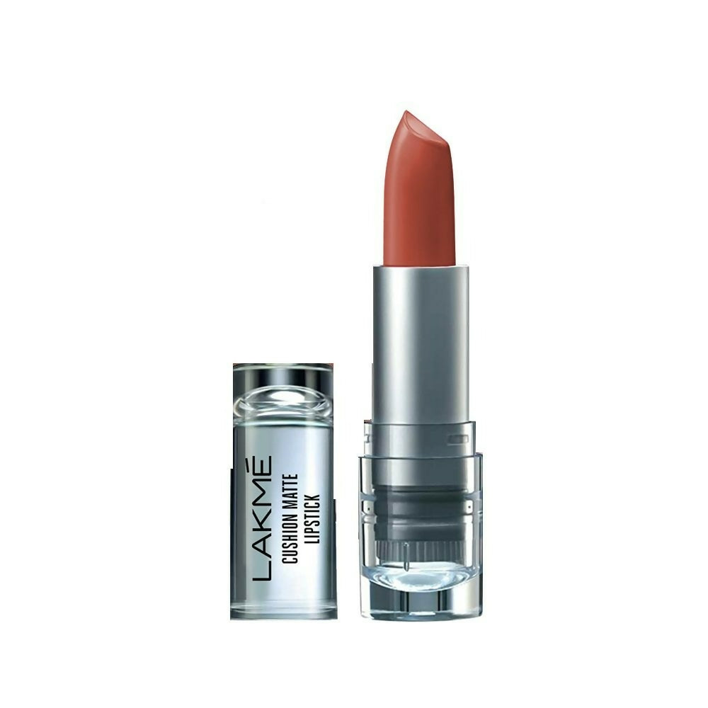 Lakme Cushion Matte Lipstick - Brown Burst - Swadesiicart