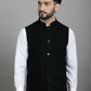 Even Apparels Nehru Jacket With Welt Pockets - Black | Swadesiicart