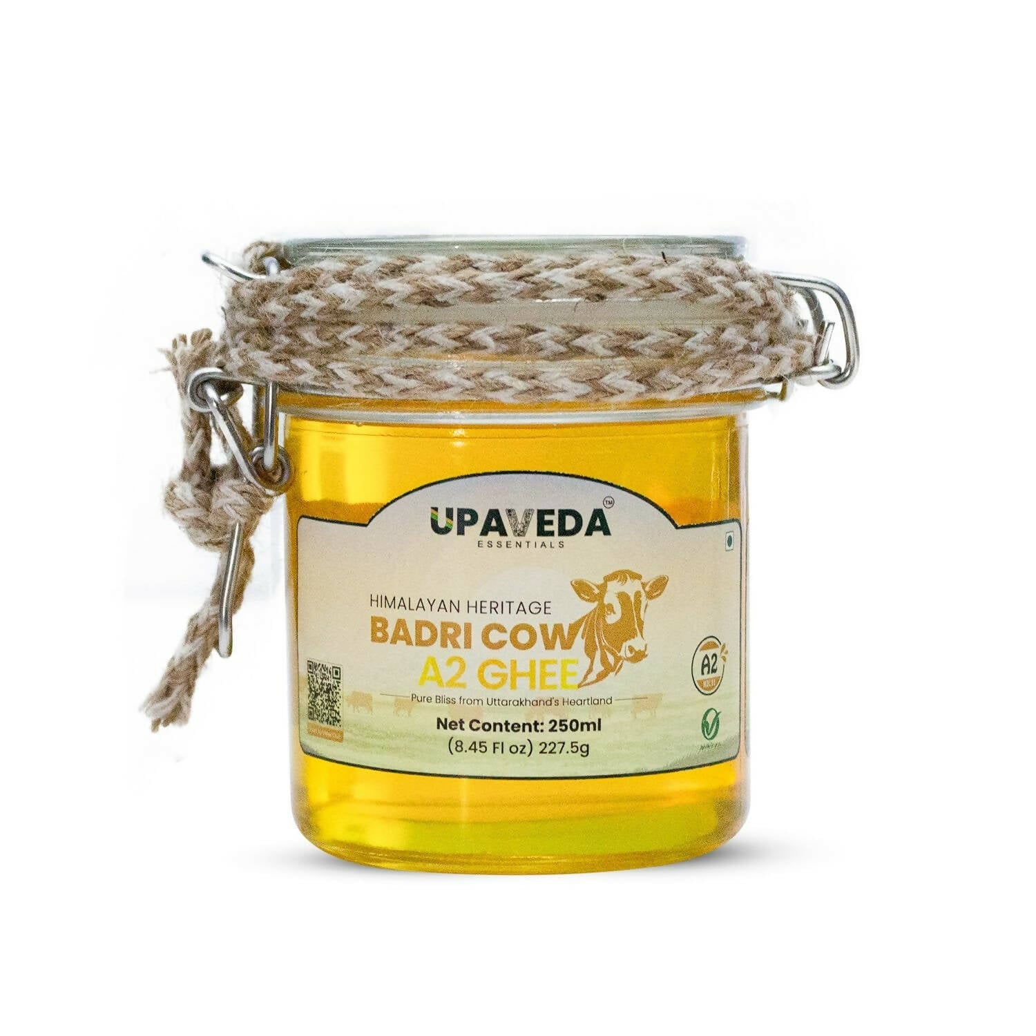 Upaveda Desi Badri Cow Pure A2 Ghee | Pure A2 Gir Cow Bilona Ghee | 100% Gir Cow Ghee | Traditional Cow Ghee | Swadesiicart