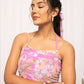 FIORRA Women's Light Pink Georgette Floral Printed Dress - Swadesiicart