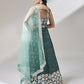 House of Panchhi Teal Georgette heavy Sequinse embroidery Lehenga choli & Dupatta | Swadesiicart
