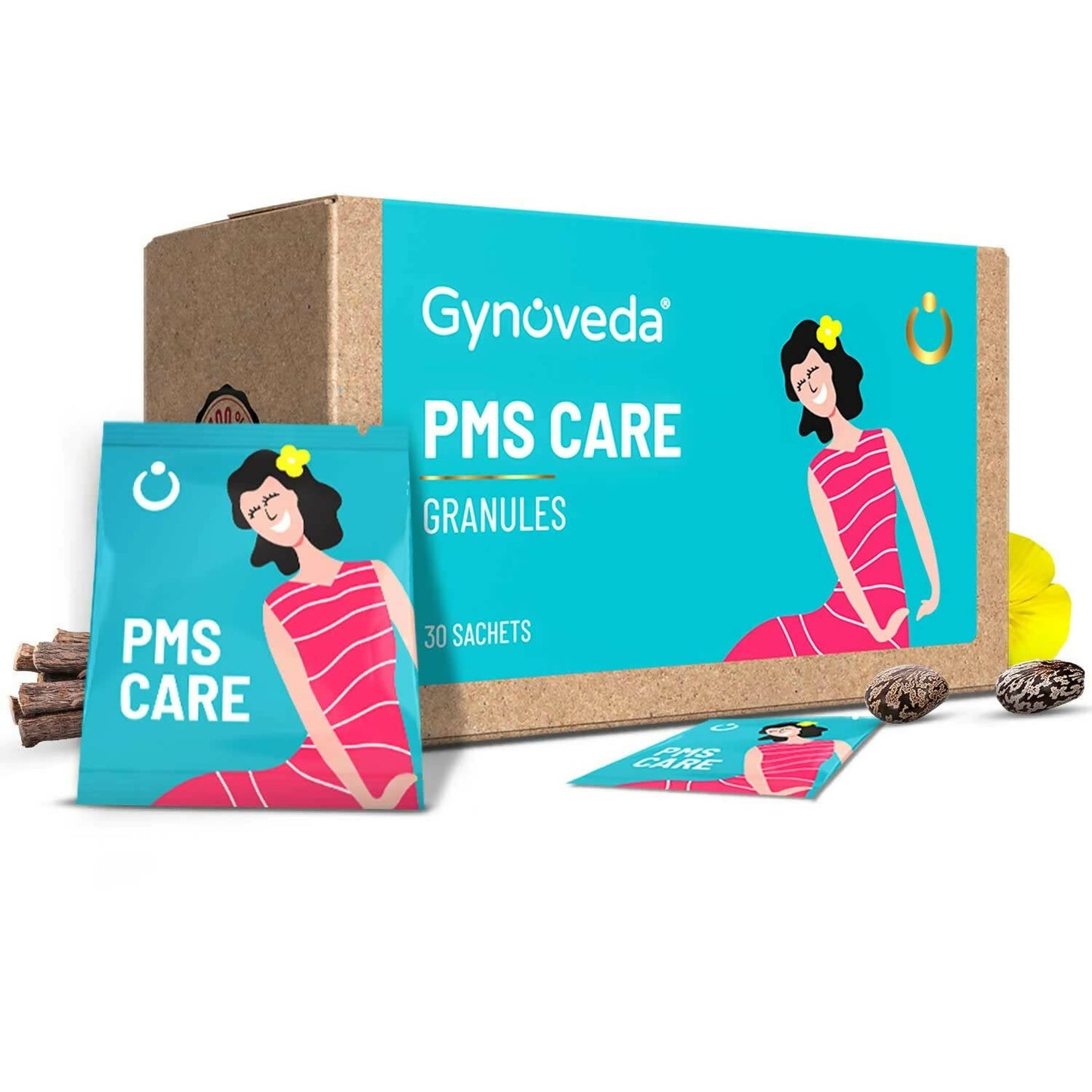 Gynoveda PMS Care Ayurvedic Granules | Swadesiicart