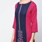 Aniyah Rayon Block Printed Latest Straight Kurta (AN-118K) - Swadesiicart