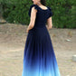 Jyoti Fashion Women's Blue Sequins Embroidery Faux Blooming Anarkali Dress | Swadesiicart