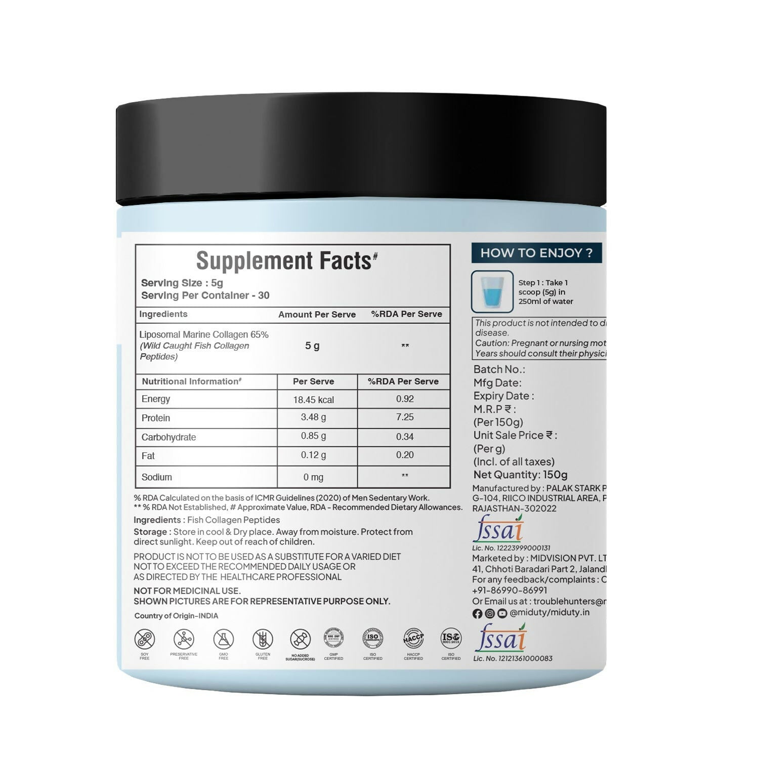 Miduty by Palak Notes Marine Collagen 4X | Swadesiicart