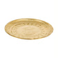 Spillbox Gold-Toned Brass Kumbham Embossed Round Thali Pooja Essential | Swadesiicart