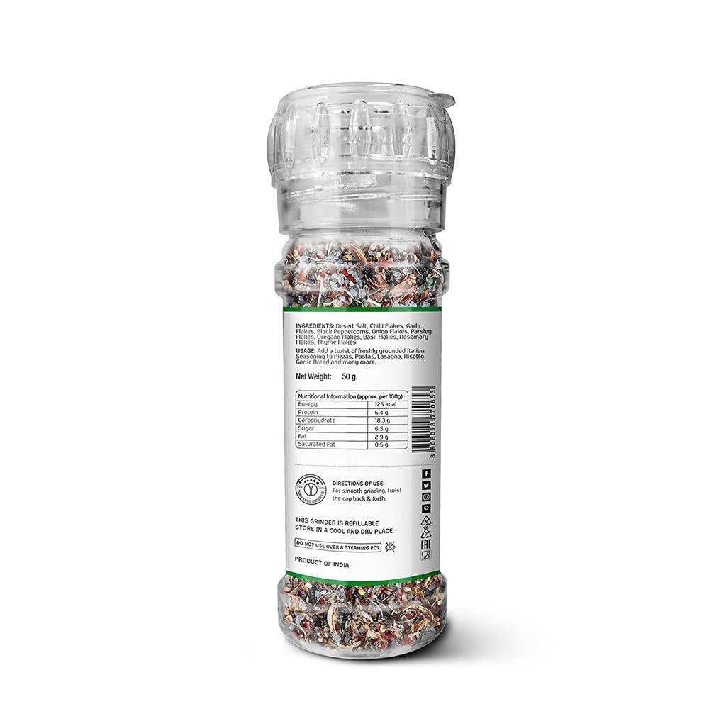 Lunn Italian Seasoning with Grinder - Swadesiicart