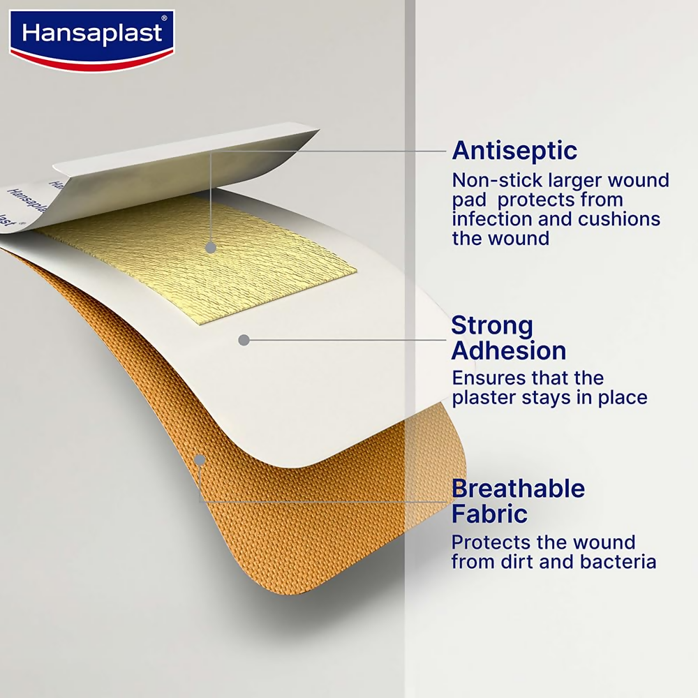 Hansaplast Antiseptic Jumbo Bandage | Swadesiicart