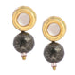 Ruby Raang Purple Pyrite Kundan Studs | Swadesiicart
