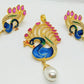 AD Ruby Peacock Pendant Set | Swadesiicart