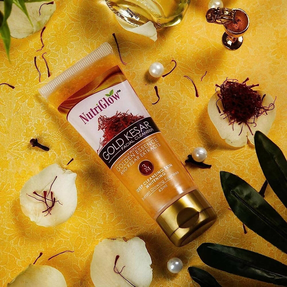 NutriGlow Gold Kesar Face Wash - Swadesiicart
