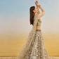 Aastha Fashion Ivory Butterfly Net White Cotton Thread Work And Sequence Work Embroidery Wedding Wear Lehenga Choli