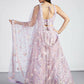 House of Panchhi Mauve Net Sequins And Thread Embroidery Lehenga Choli & Dupatta | Swadesiicart