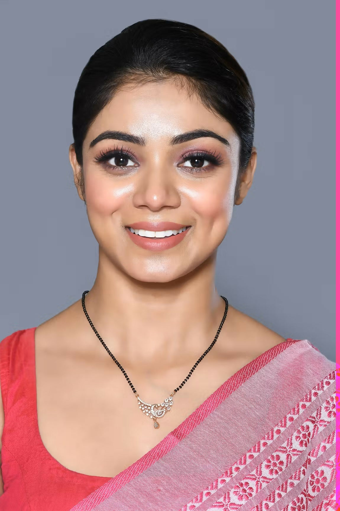Joban Fashion Women Golden White Ad Mangalsutra With Chain And Without Earrings - Swadesiicart