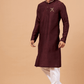 Adira Gold Zari Embroidered Kurta by Hilo Design