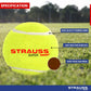 Strauss Cricket Tennis Balls - Yellow (Pack of 6) - Swadesiicart