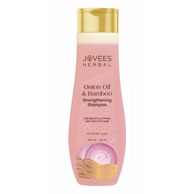 Jovees Red Onion Oil & Bamboo Strengthening Shampoo - Swadesiicart