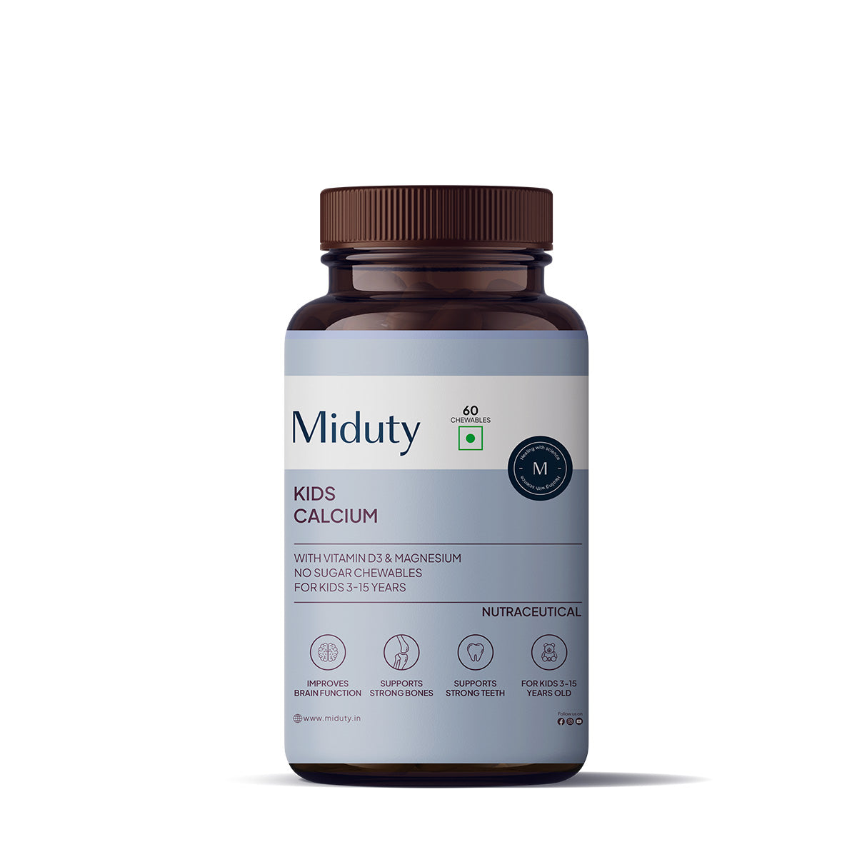 Miduty by Palak Notes Kids Calcium Chewables | Swadesiicart