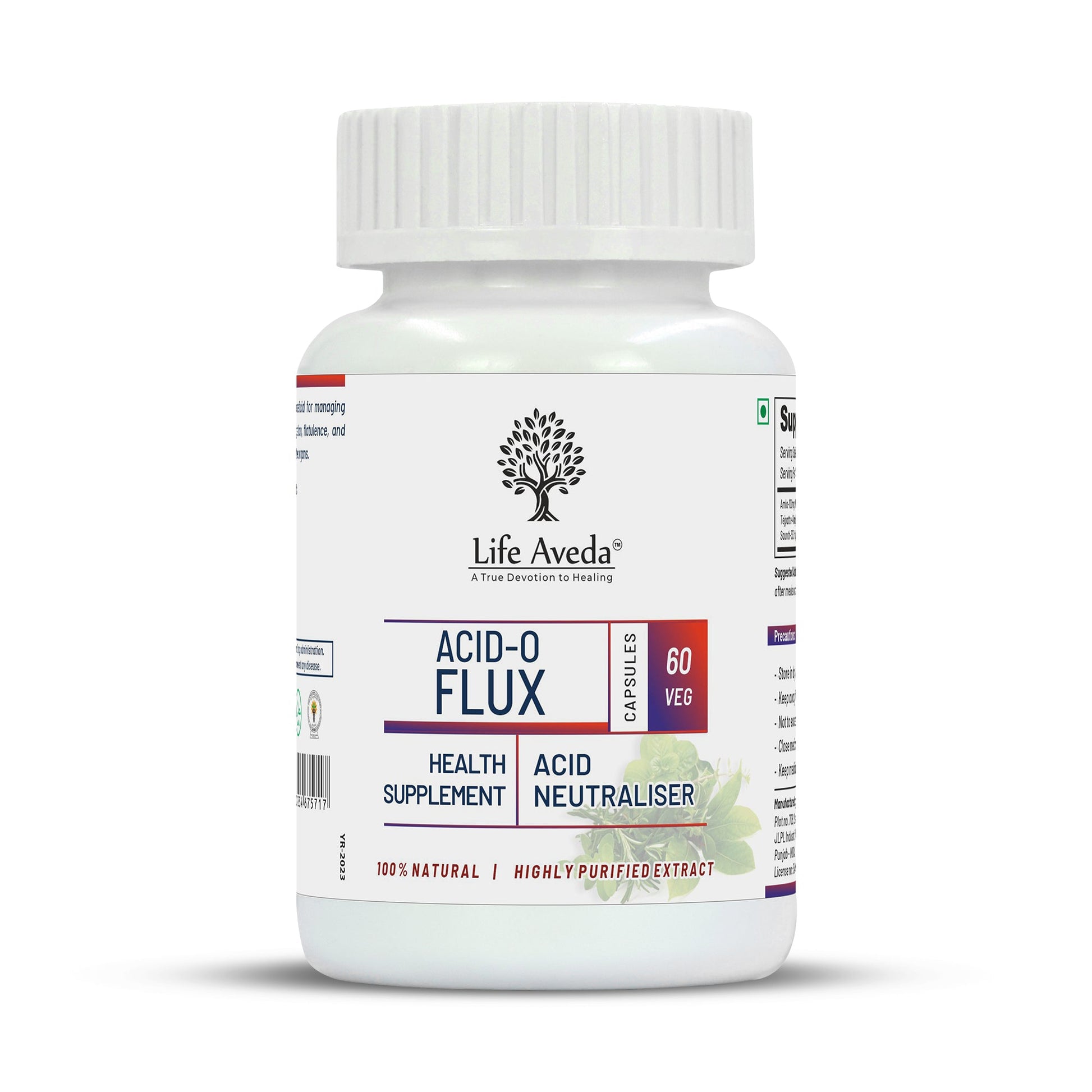Life Aveda Acid O Flux Capsules - Aveda Ayur