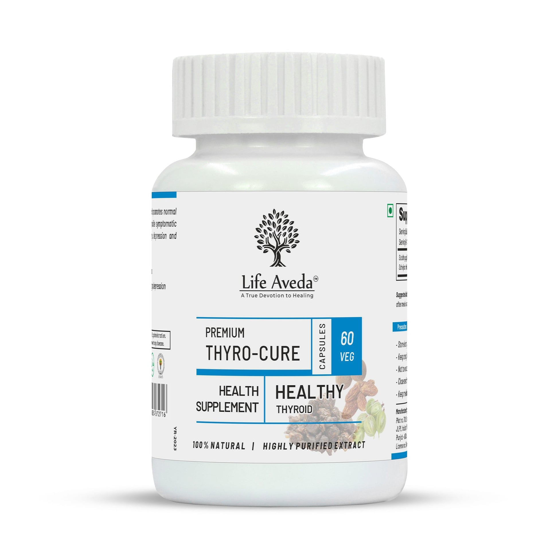 Life Aveda Premium Thyro-Cure Capsules - Aveda Ayur