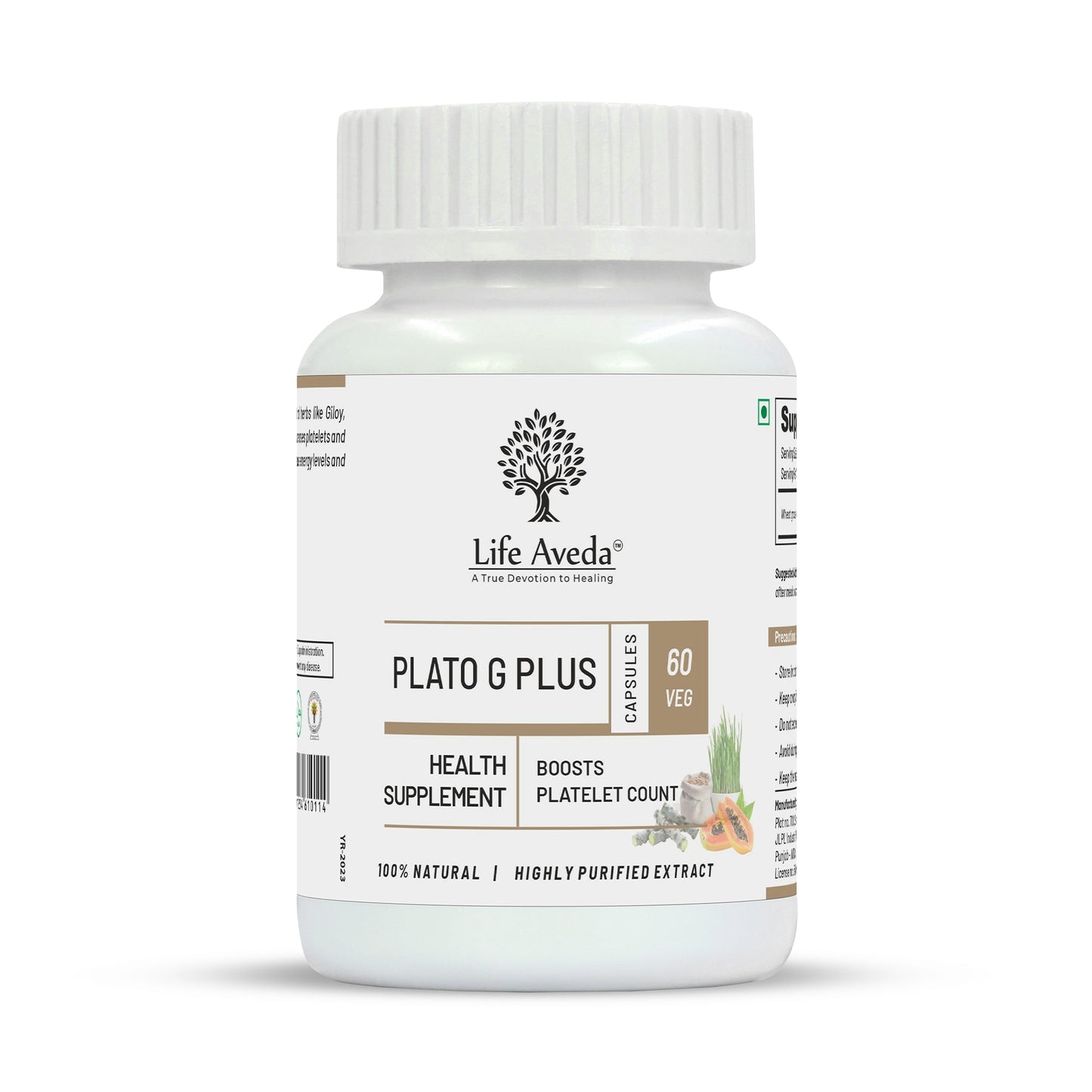 Life Aveda Plato G Plus Veg Capsules - Aveda Ayur