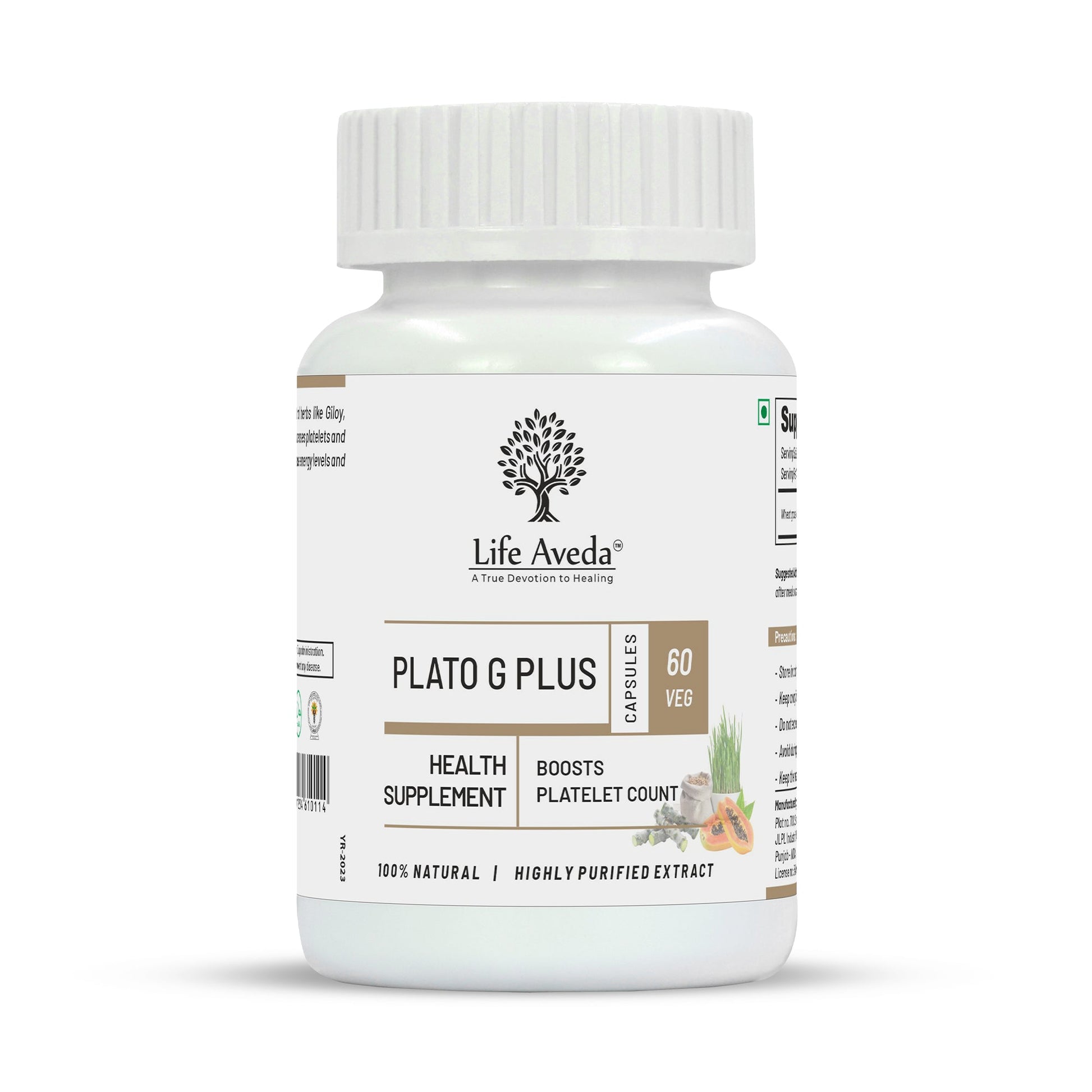 Life Aveda Plato G Plus Veg Capsules - Aveda Ayur