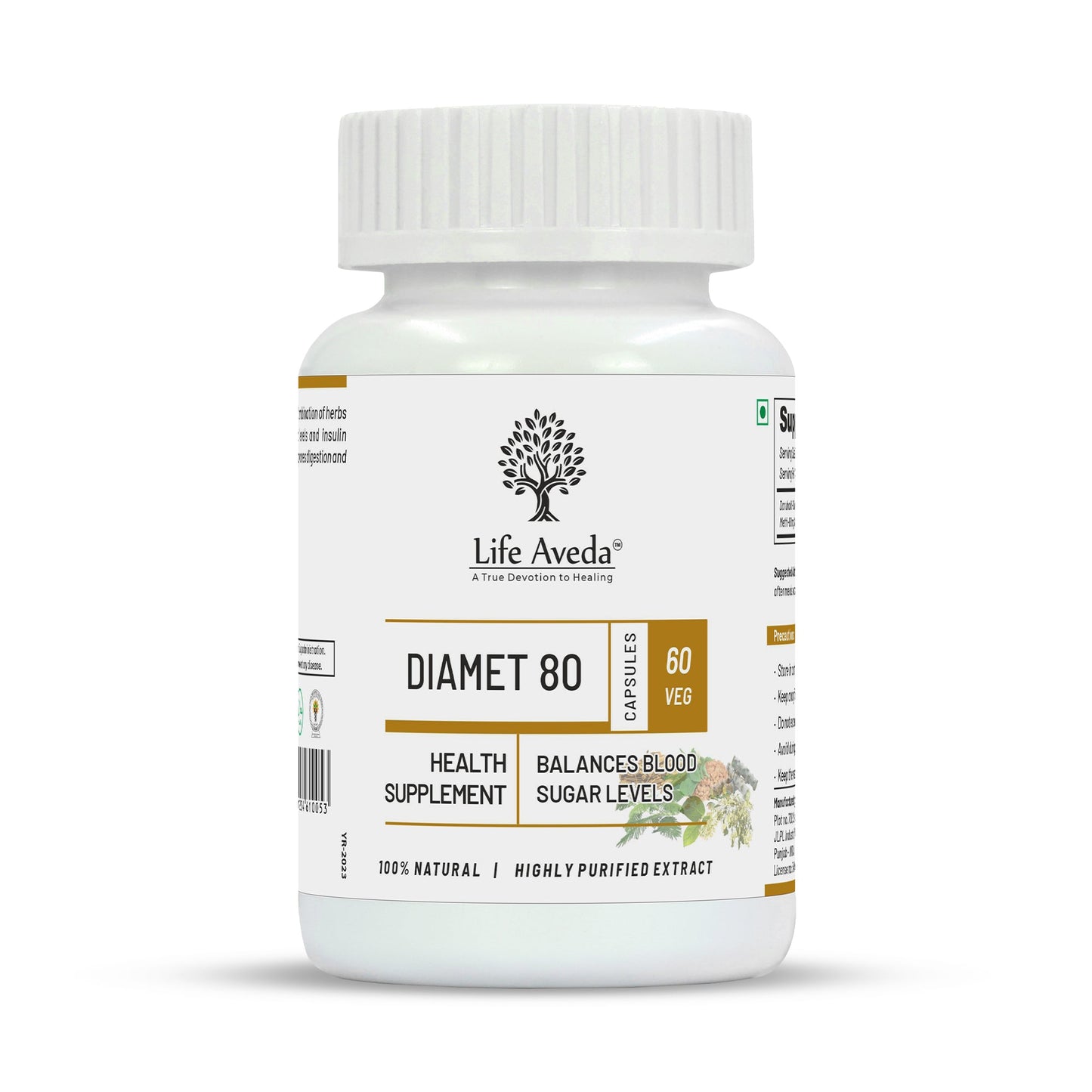 Life Aveda Diamet 80 Capsules - Aveda Ayur
