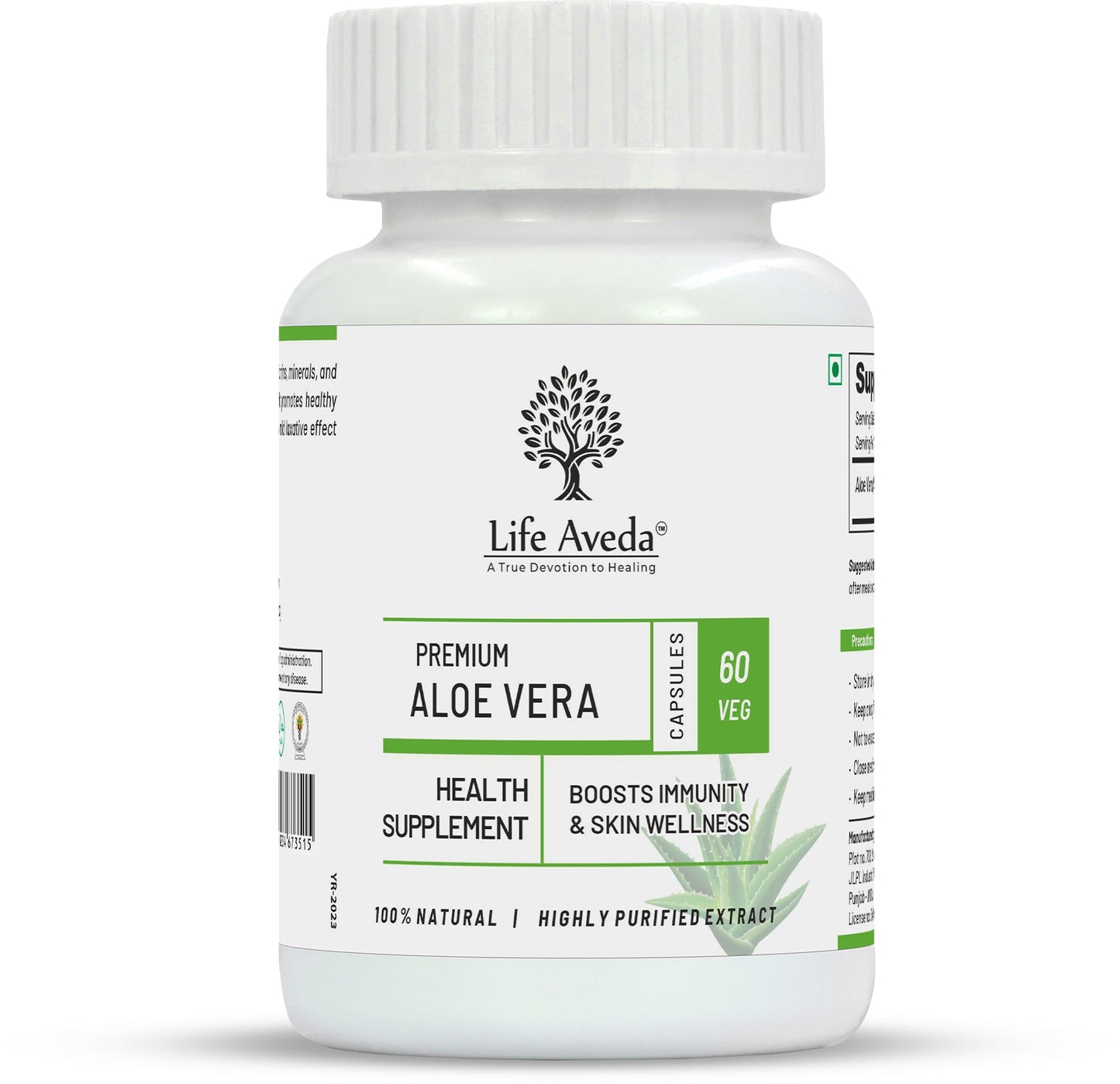 Life Aveda Premium Aloe Vera Capsules - Aveda Ayur