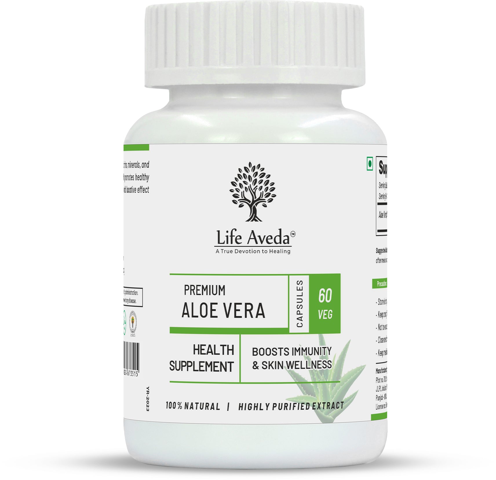 Life Aveda Premium Aloe Vera Capsules - Aveda Ayur