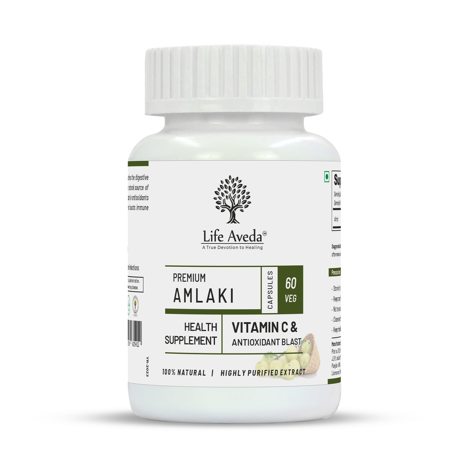 Life Aveda Premium Amlaki Capsules - Aveda Ayur