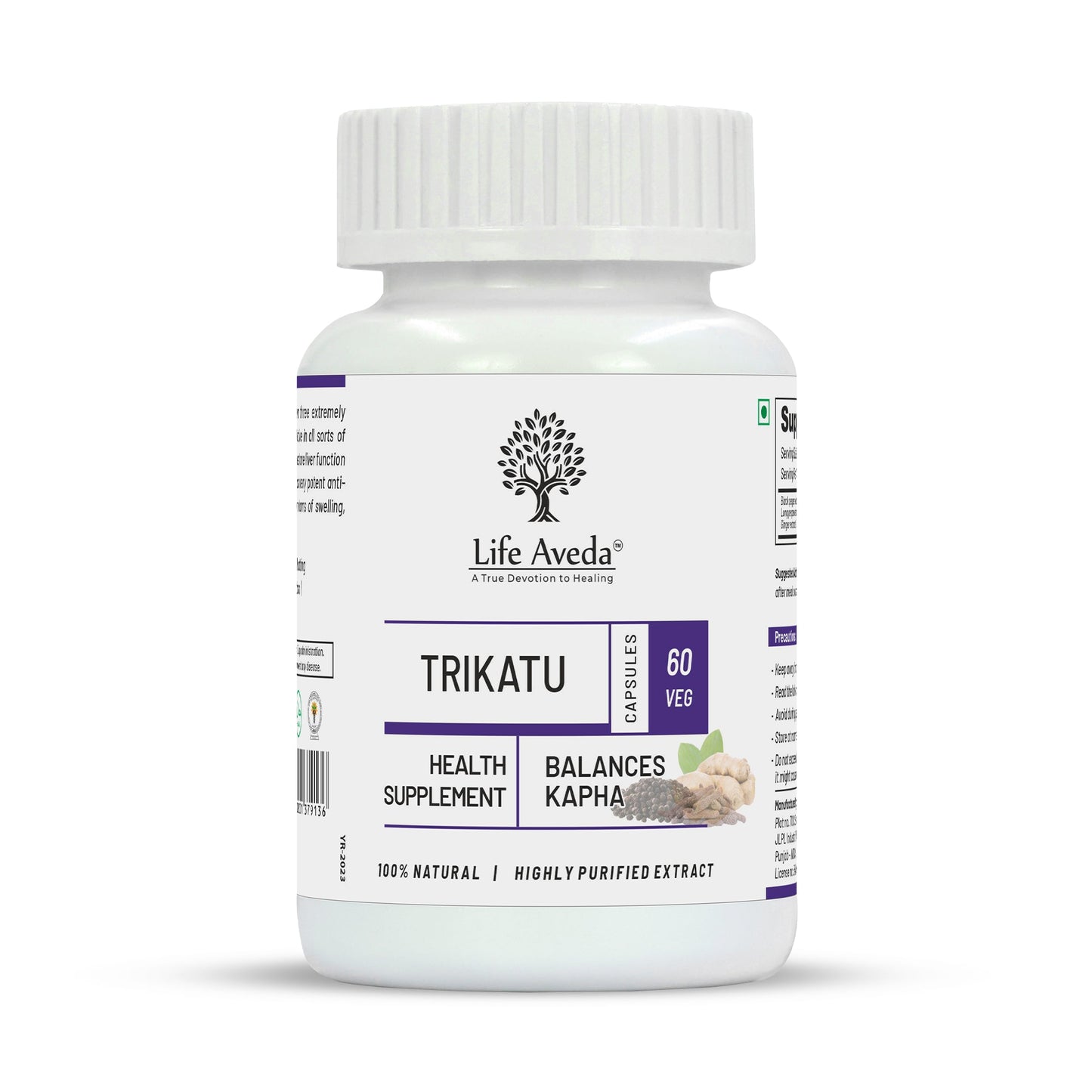 Life Aveda Trikatu Capsules - Aveda Ayur