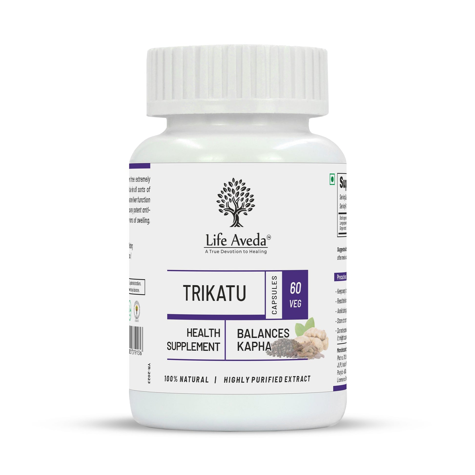 Life Aveda Trikatu Capsules - Aveda Ayur