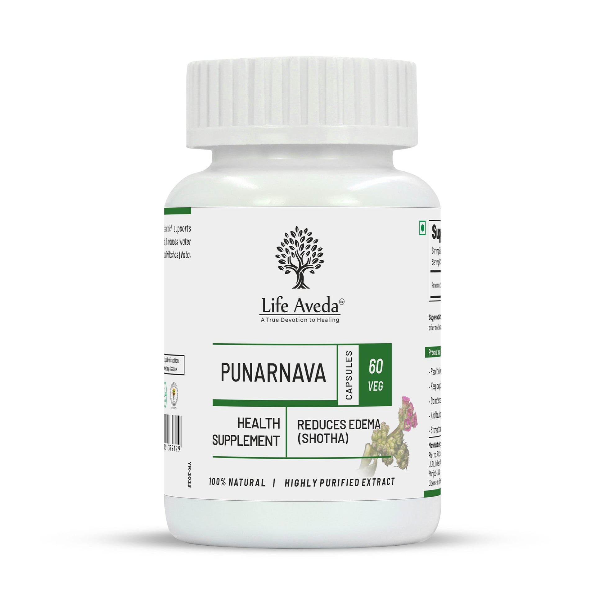 Life Aveda Punarnava Capsules - Aveda Ayur