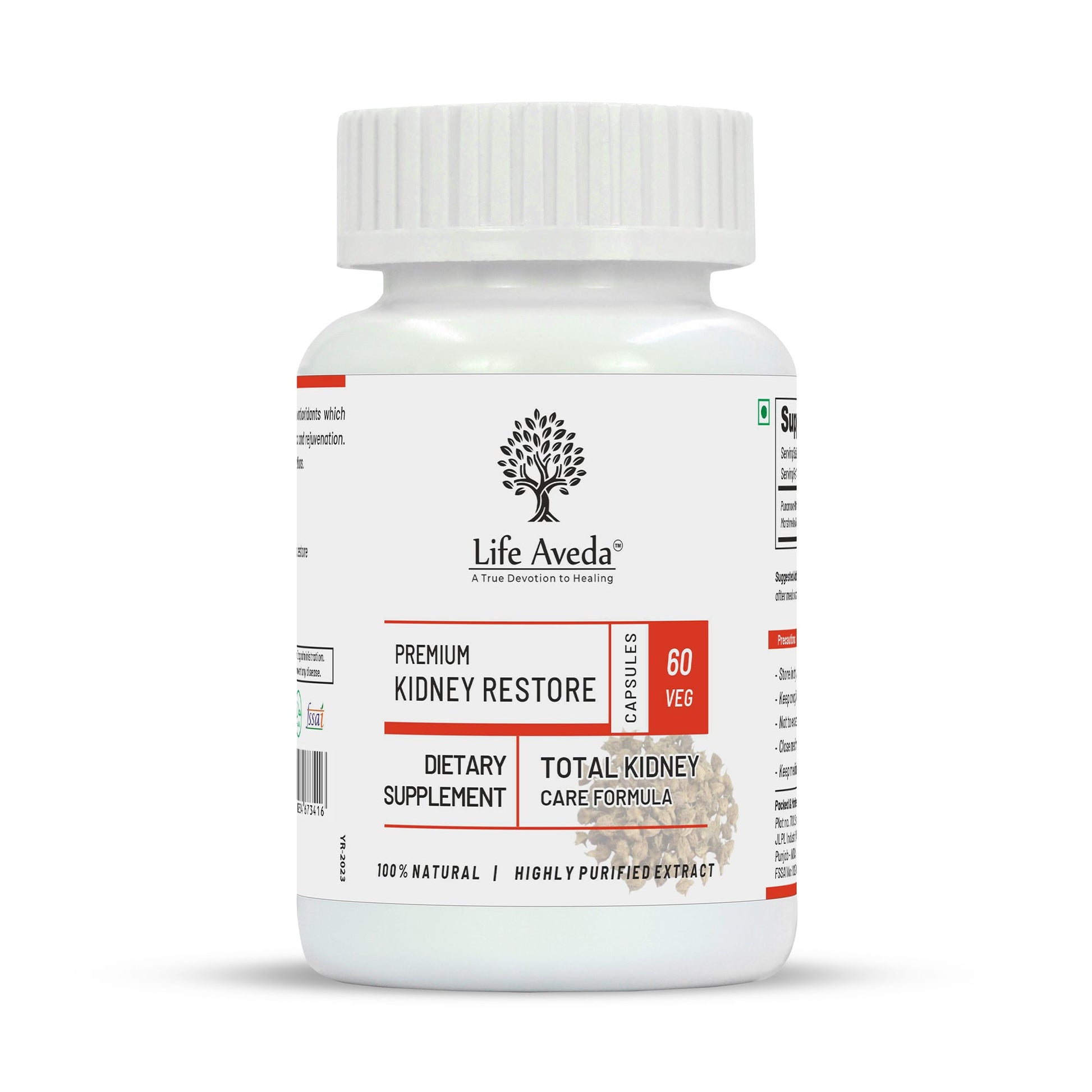 Life Aveda Premium Kidney Restore Capsules - Aveda Ayur
