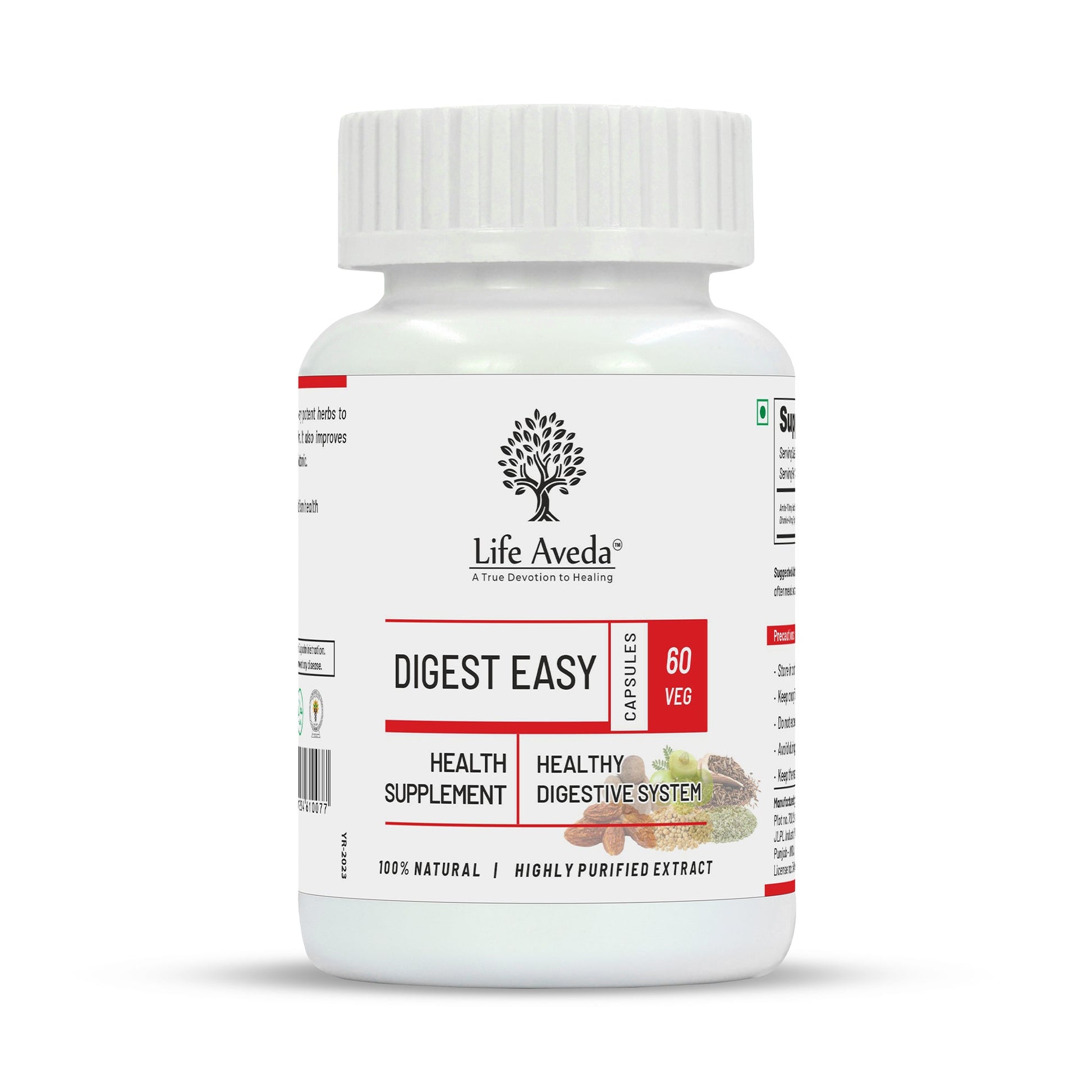 Life Aveda Digest Easy Capsules - Aveda Ayur