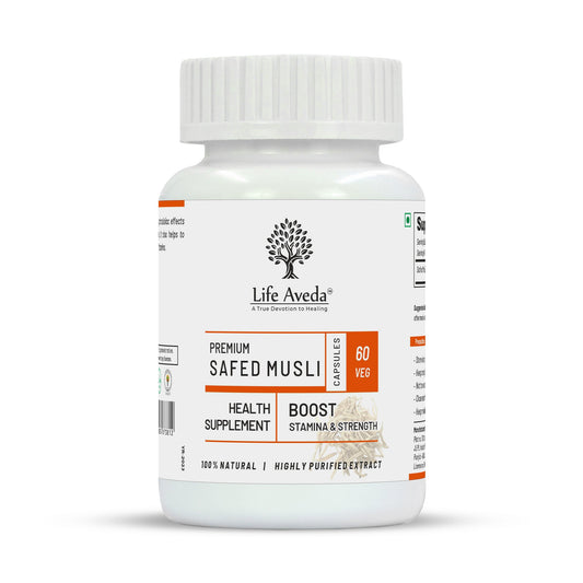 Life Aveda Premium Safed Musli Capsules | Swadesiicart