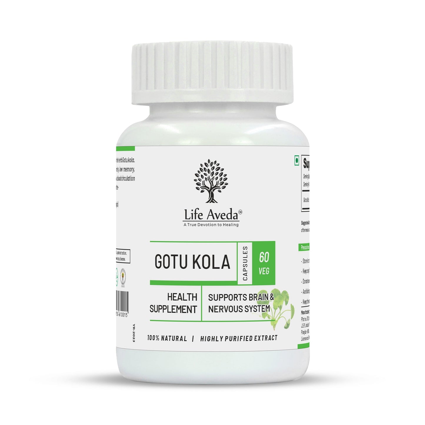 Life Aveda Gotu Kola Capsules - Aveda Ayur