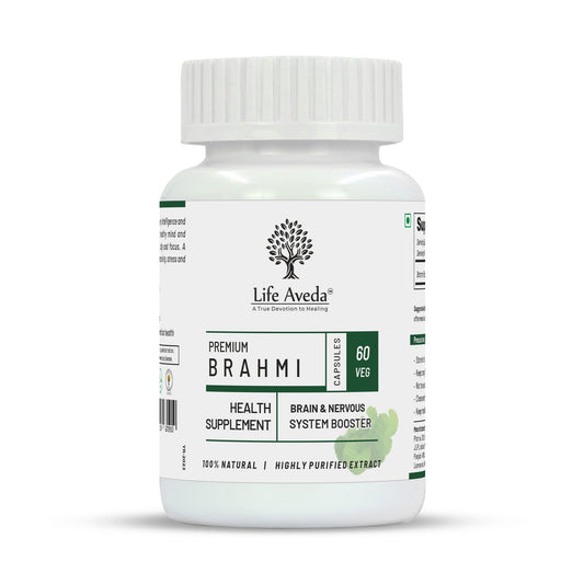 Life Aveda Premium Brahmi Capsules - Aveda Ayur