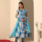Pomcha Jaipur Blue Gul Fiza Anarkali Set | Swadesiicart