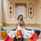 AI Fashion White Viscose Rayon Designer Navratri Lehenga Choli Collection