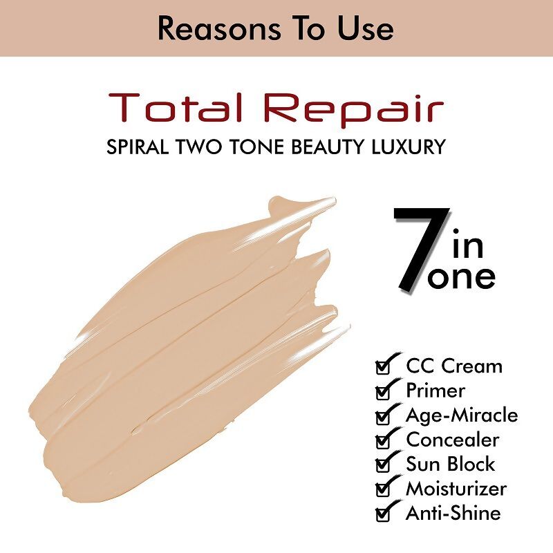Colors Queen 7 in 1 Total Repair Foundation - 03 Natural | Swadesiicart