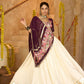 AI Fashion Off White Crepe Designer Navratri Wear Lehenga Choli Collection