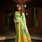 Jyoti Fashion Women's Sea Green Paithani Silk Zari Woven Saree with Blouse | Swadesiicart