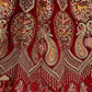 Jyoti Fashion Women's Red Velvet Multi Thread Embroidered with Zircon Diamond Work Wedding Lehenga Choli | Swadesiicart