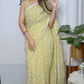 Vamsee Patangiyu Yellow Georgette Saree - Swadesiicart