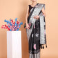 Vamsee Bhavi Black Georgette Saree - Swadesiicart