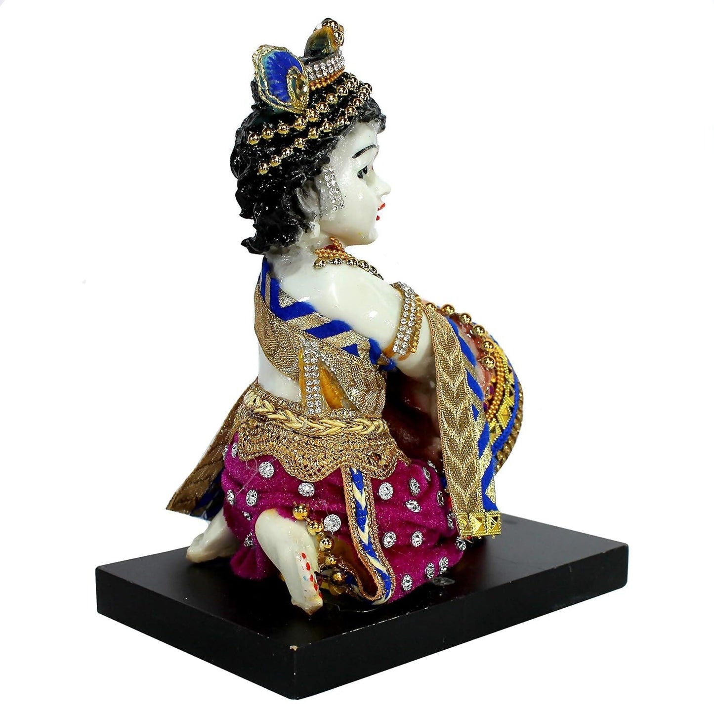 Esplanade Resin Krishna Makhan Chor Statue - Swadesiicart