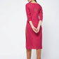 Aniyah Cotton Block Printed Traditional Straight Kurta In Magenta Color (AN-125K) - Swadesiicart