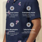 Aureole — Blue Embroidered Cotton Shirt by Hilo Design