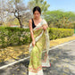 Vamsee Riddhi-Siddhi -1 Green Organza Saree - Swadesiicart